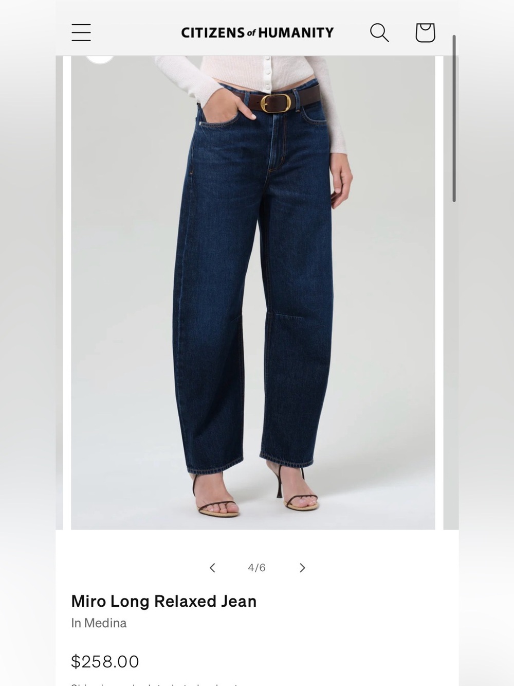 Vince Miro Long Relaxed slight barrel Jeans in Medina Blue